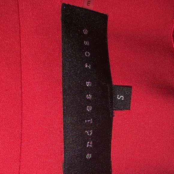 Endless Rose Scarlet Cherry Red Holiday Oversized Blazer - Picture 3 of 4